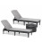 2 x Keter Jaipur Sun Loungers With Cushions and Cool Box