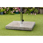 35kg Granite Parasol Base Square with Wheels 35kg Granite Parasol Base Square with Wheels