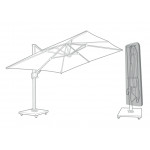 Oxford Premium Small Canti-Lever Parasol Cover 40/45cm Oxford Premium Small Canti-Lever Parasol Cover 40/45cm
