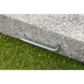 50kg Granite Parasol Base Square with Wheels & Handle 50kg Granite Parasol Base Square with Wheels & Handle