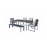 ALARNA Dining Set in grey powder coat
