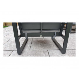 ALARNA Corner Sofa Grey in grey powder coat ALARNA Corner Sofa Grey in grey powder coat