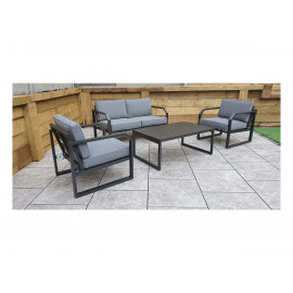 ALARNA Corner Sofa Set in grey powder coat ALARNA Corner Sofa Set in grey powder coat