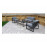 ALARNA Corner Sofa Set in grey powder coat
