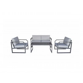 ALARNA Corner Sofa Set in grey powder coat ALARNA Corner Sofa Set in grey powder coat