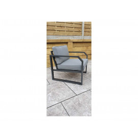 ALARNA Corner Sofa Set in grey powder coat ALARNA Corner Sofa Set in grey powder coat