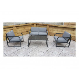 ALARNA Corner Sofa Set in grey powder coat ALARNA Corner Sofa Set in grey powder coat