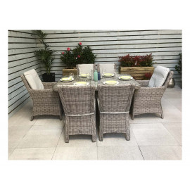 ALEXANDRA 6 Seat Rectangular Dining Set