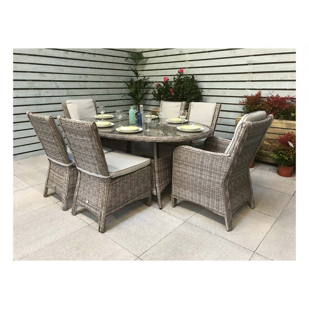 ALEXANDRA 6 Seater Oval Dining Set ALEXANDRA 6 Seater Oval Dining Set