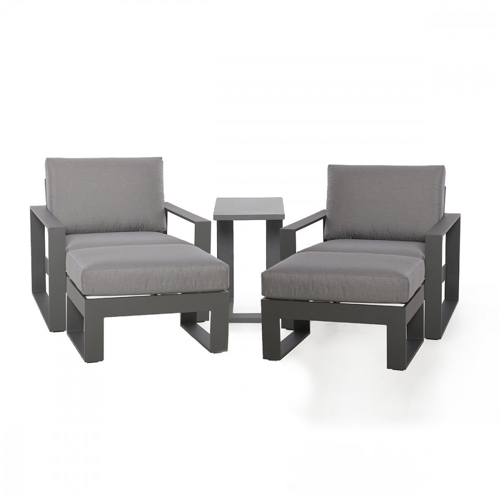 Amalfi 5pc Lounge Set / Grey