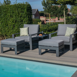 Amalfi 5pc Lounge Set / Grey