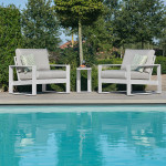 Amalfi 5pc Lounge Set / White
