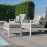 Amalfi 5pc Lounge Set / White
