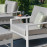 Amalfi 5pc Lounge Set / White