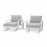 Amalfi 5pc Lounge Set / White