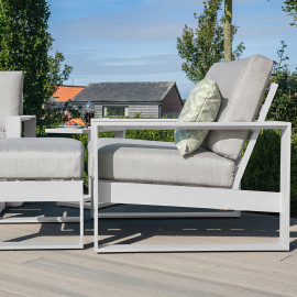 Amalfi 5pc Lounge Set / White