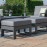 Amalfi 2 Seat Sofa Set With Rising Table / Grey
