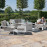 Amalfi 2 Seat Sofa Set With Square Fire Pit Table / White