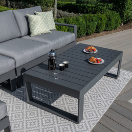 Amalfi Chaise Sofa Set / Grey