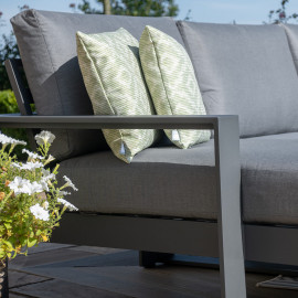 Amalfi Chaise Sofa Set / Grey