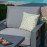 Amalfi 3 Seat Sofa Set With Rising Table / Grey