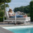 Amalfi Double Sunlounger with Side Table / White