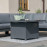Amalfi Small Corner Group With Fire Pit Table / Grey
