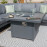 Amalfi Small Corner Group With Fire Pit Table / Grey