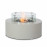Fire Pit Coffee Table 90cm Round / Pebble White