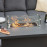 Aluminium Fire Pit Dining Table - Grey / Manhattan