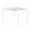 Pergola Aluminium Square 30x30 with 4 Drop Sides / White