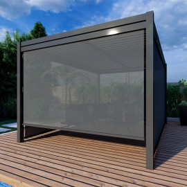 Pergola Aluminium Rectangular 30x40 with 4 Drop Sides / Grey Pergola Aluminium Rectangular 30x40 with 4 Drop Sides / Grey