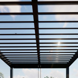 Pergola Aluminium Rectangular 30x40 with 4 Drop Sides / Grey Pergola Aluminium Rectangular 30x40 with 4 Drop Sides / Grey