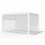 Pergola Aluminium Rectangular 30x40 with 4 Drop Sides / White Pergola Aluminium Rectangular 30x40 with 4 Drop Sides / White