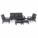 Manhattan Reclining 3 Seat Sofa Set with Rising Table & Footstools Manhattan Reclining 3 Seat Sofa Set with Rising Table & Footstools