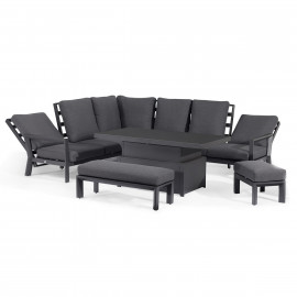 Manhattan Reclining Corner Dining Set with Rising Table