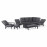 Manhattan Reclining Corner Dining Set with Rising Table and Armchair