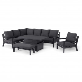 Manhattan Reclining Corner Dining Set with Rising Table and Armchair Manhattan Reclining Corner Dining Set with Rising Table and Armchair