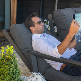 Manhattan Reclining Corner Dining Set with Rising Table and Armchair Manhattan Reclining Corner Dining Set with Rising Table and Armchair