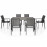 New York 6 Seat Rectangular Dining Set / Grey