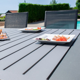 New York 8 Seat Rectangular Dining Set / Grey New York 8 Seat Rectangular Dining Set / Grey