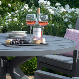 New York 8 Seat Oval Dining Set / Grey New York 8 Seat Oval Dining Set / Grey