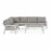New York Corner Sofa Set / White