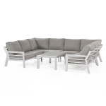 New York U-Shaped Sofa Set / White New York U-Shaped Sofa Set / White