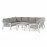 New York U-Shaped Sofa Set / White