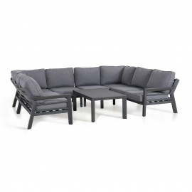 New York U-Shaped Sofa Set / Grey New York U-Shaped Sofa Set / Grey