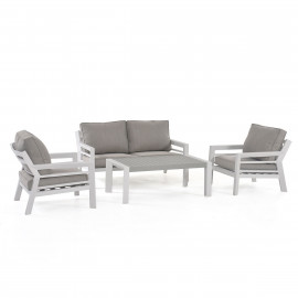 New York 2 Seat Sofa Set / White