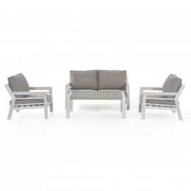 New York 2 Seat Sofa Set / White New York 2 Seat Sofa Set / White