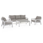 New York 3 Seat Sofa Set / White New York 3 Seat Sofa Set / White