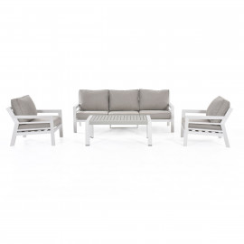 New York 3 Seat Sofa Set / White New York 3 Seat Sofa Set / White